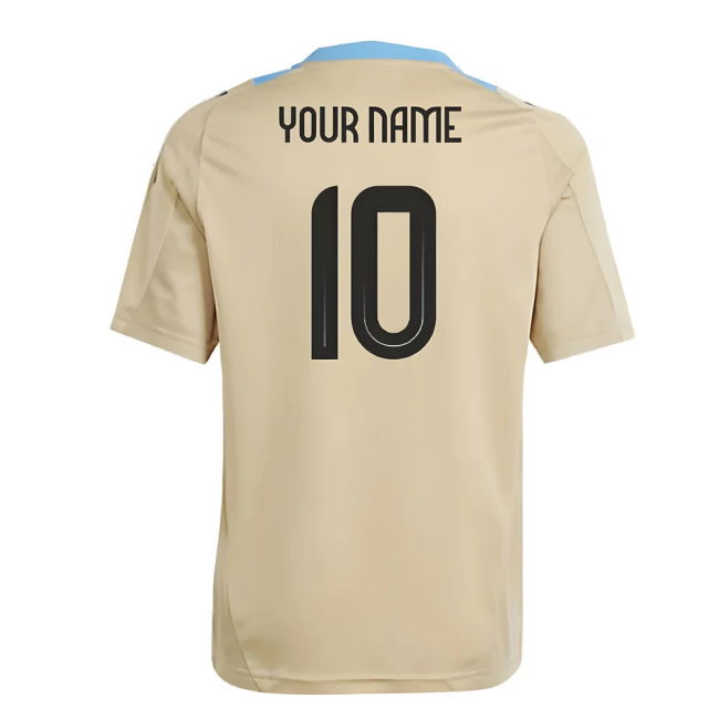 Soccer 2024-2025 Argentina Training Jersey (Hazy Beige) - Kids (Your