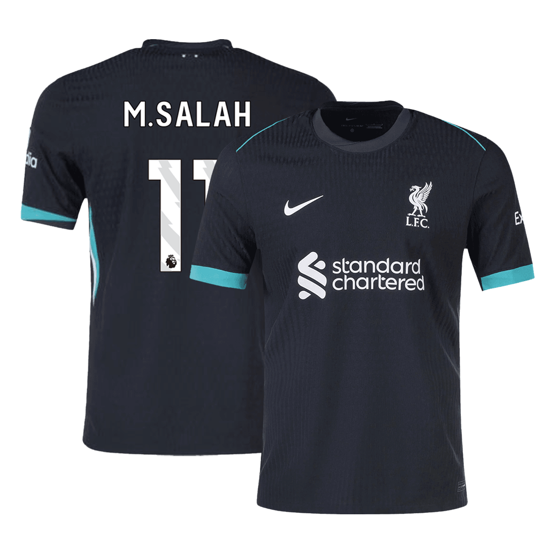 Player Version M.SALAH #11 Liverpool Away Soccer Jersey 2024/25Authent