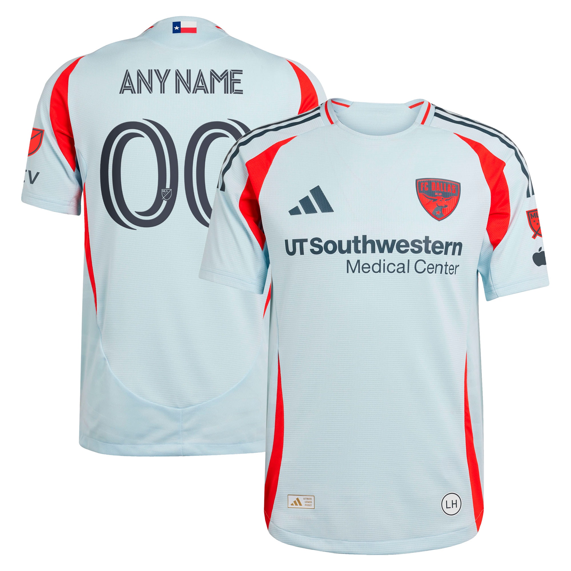 [LK] Women's FC Dallas 2025 The Inferno Kit Authentic Custom Jersey - Light Blue