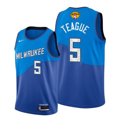 Nike Bucks Blue Milwaukee Bucks #5 Jersey - NBA Fan Apparel