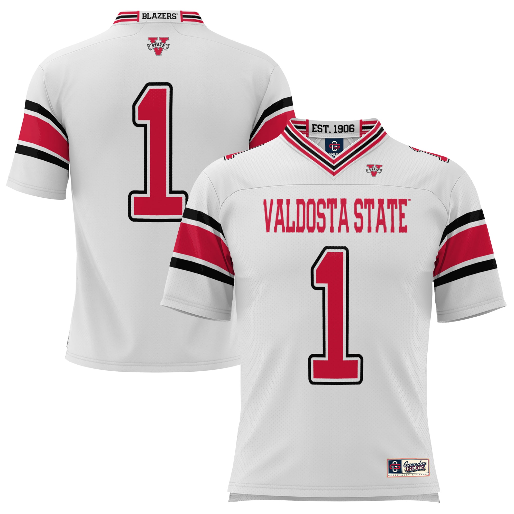 #1 Valdosta State Blazers GameDay Greats Endzone 2026/2027 Football Jersey - White