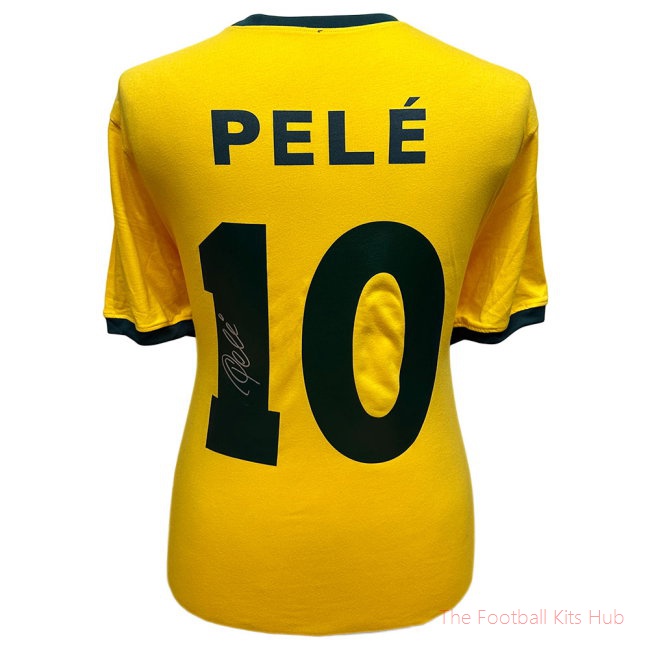 Men Brasil 1970 Pele Signed Shirt