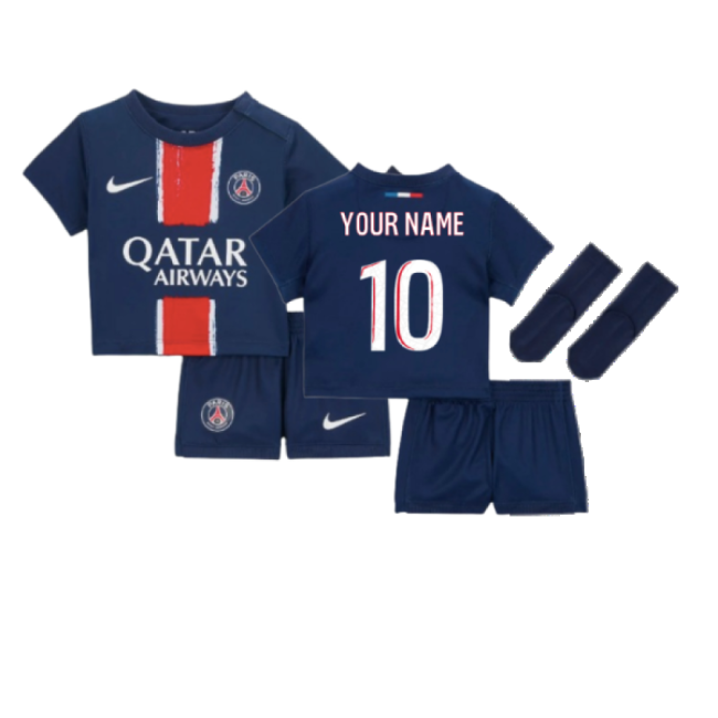 2024-2025 PSG Home Modern Kit - Baby (Your Name) Durable Stitching