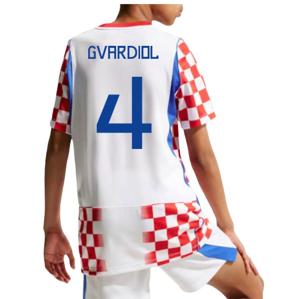 Gvardiol #4 Croatia 2026-2027 Home Shirt Season Kit Match Jersey
