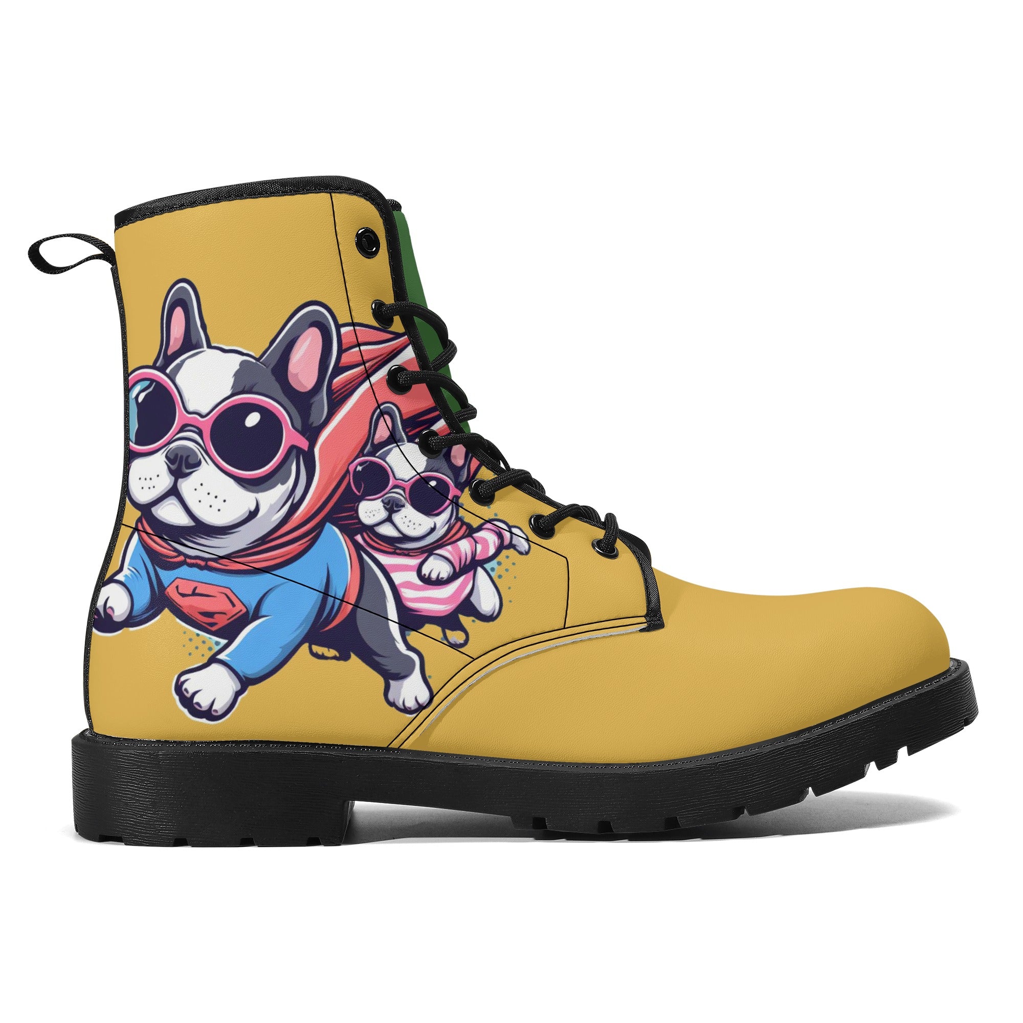 French Bulldog Riley Leather Boots Essential Dog Supply