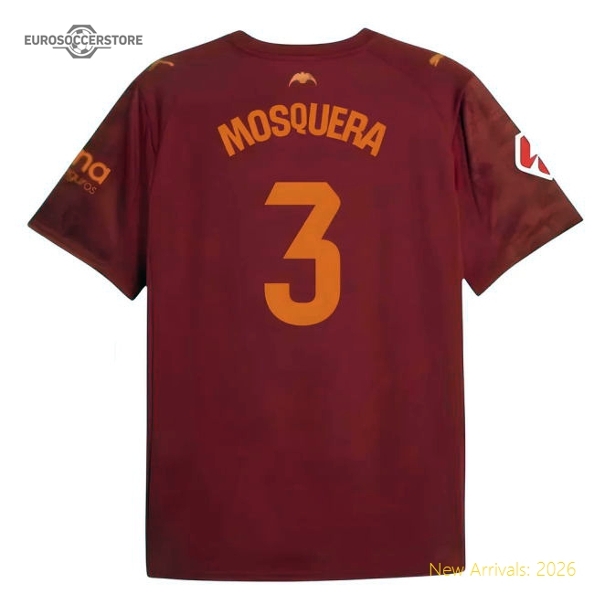 Supporter 2025-2026 Valencia Away Shirt (Kids) (Mosquera 3)