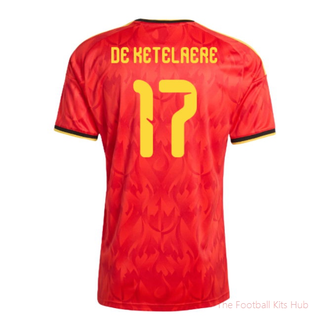 [JED] 2026/27 Belgium Home Shirt (De Ketelaere 17)