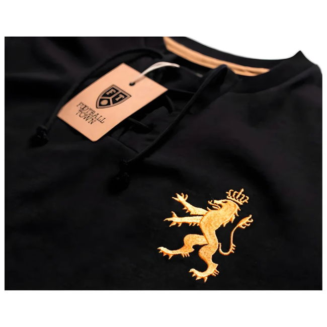 Holland Bergkamp Retro Shirt Black De Leeuw Quality Quality