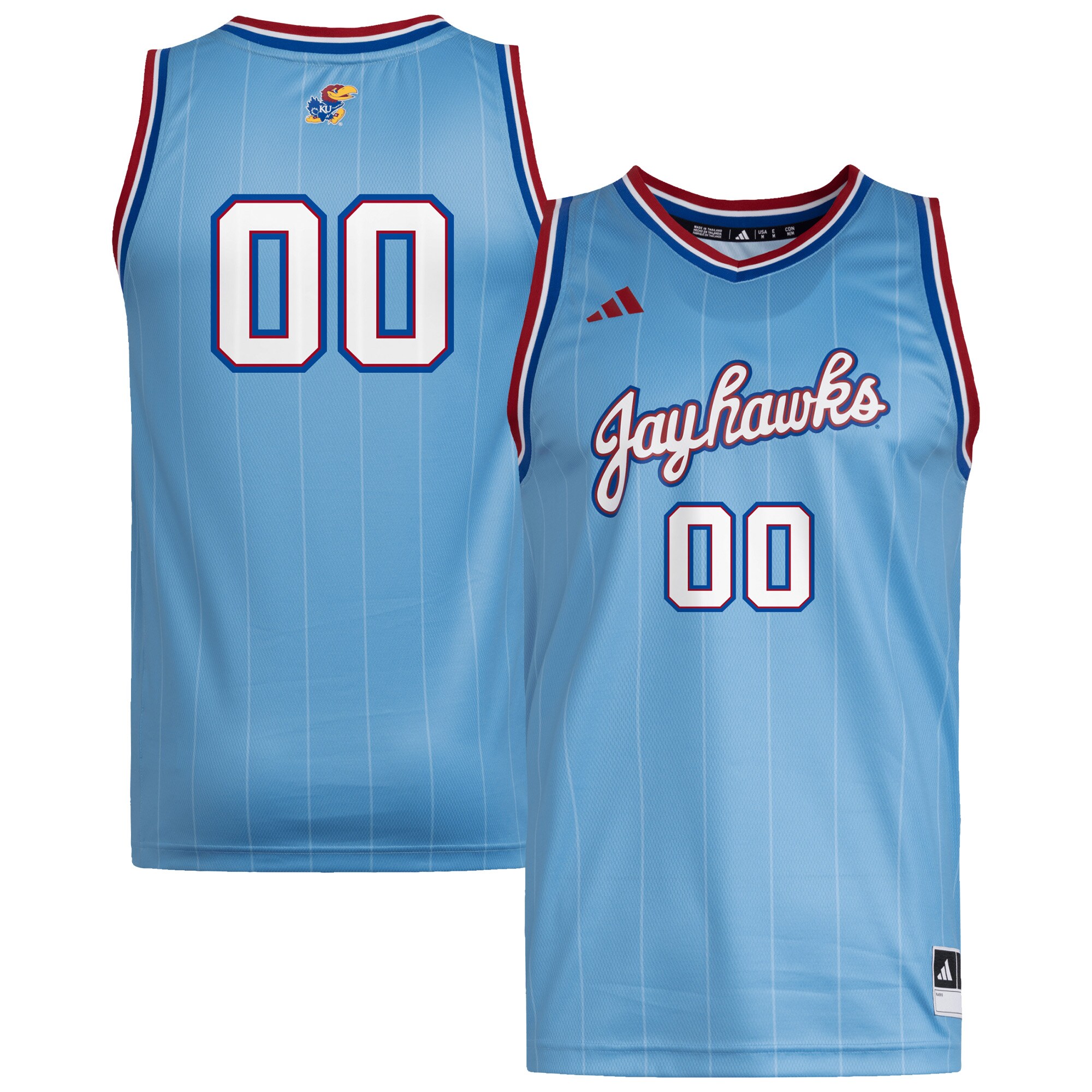 [DDG] Kansas Jayhawks Replica Swingman Jersey - Light Blue