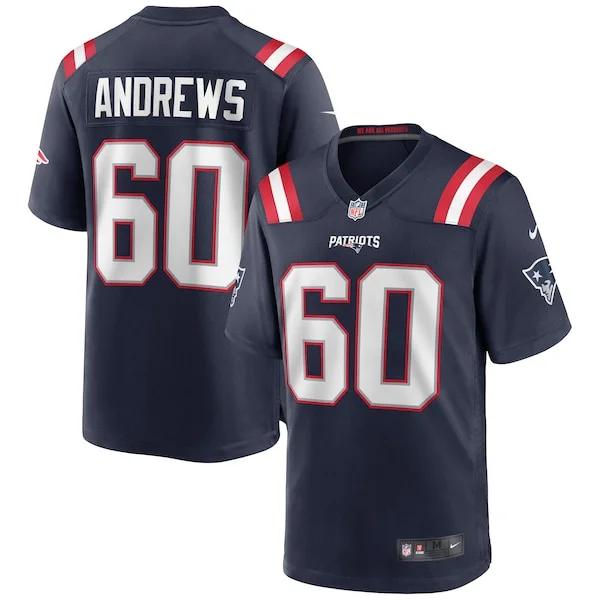 Performance New England Patriots Game Jersey - Premium Navy NFL Fan...