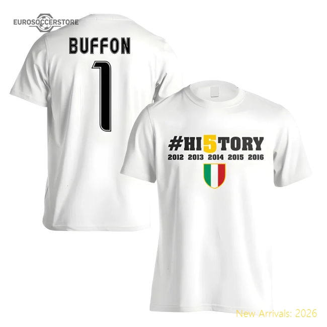 Premium Juve History Winners Fan T-shirt (buffon 1) - White