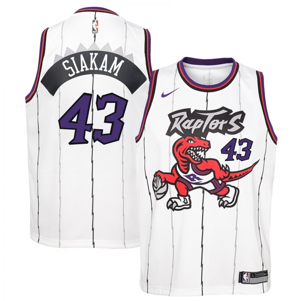 Budget-Friendly Men's Raptors #43 Pascal White Basketball Jersey