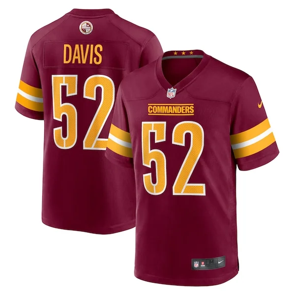 Performance None Game Jersey - Premium Burgundy NFL Fan Jersey | Ga...