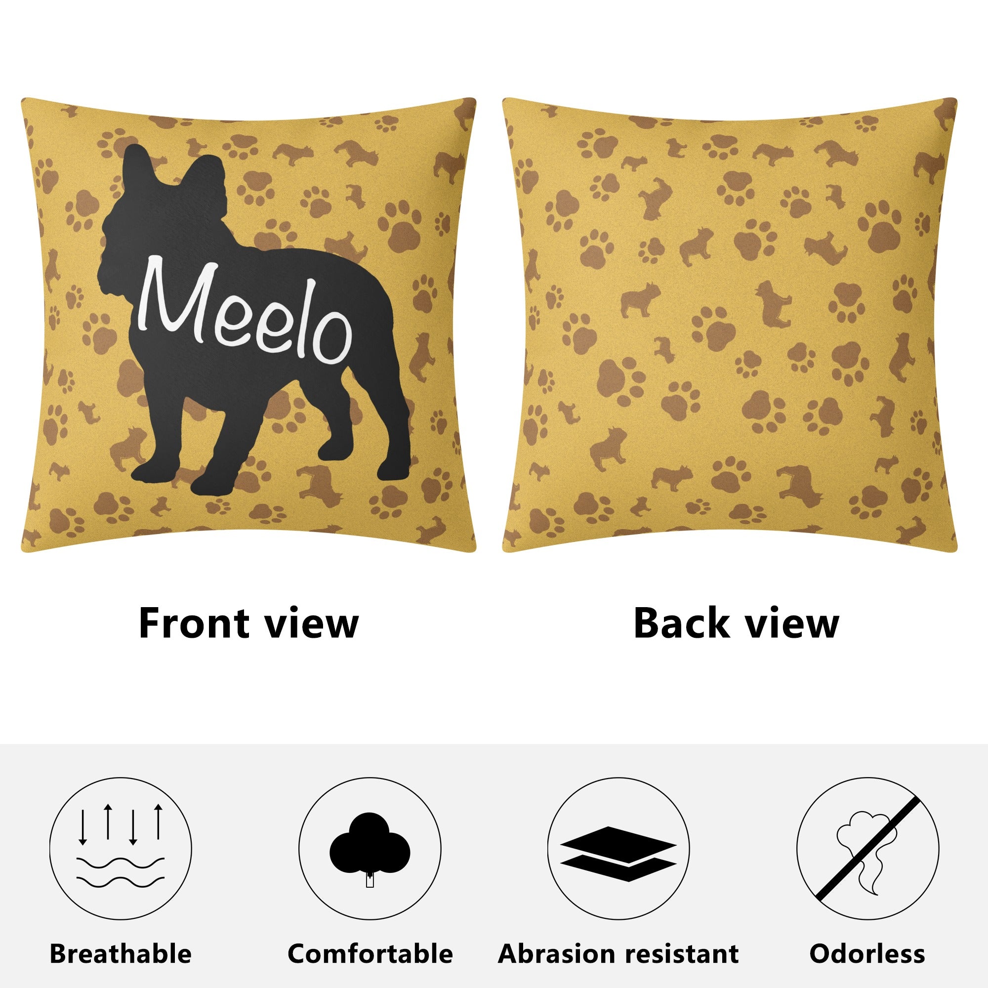 Premium Everyday My Frenchie - Custom Pillow Cover for Fashion Lovers