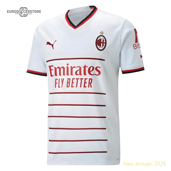 Official Away Ac Milan Jersey 2022-2023 Breathable Quick-dry