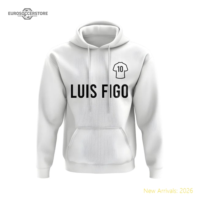 Luis Figo Real Madrid Number Hoody (white) - Reasonable Price