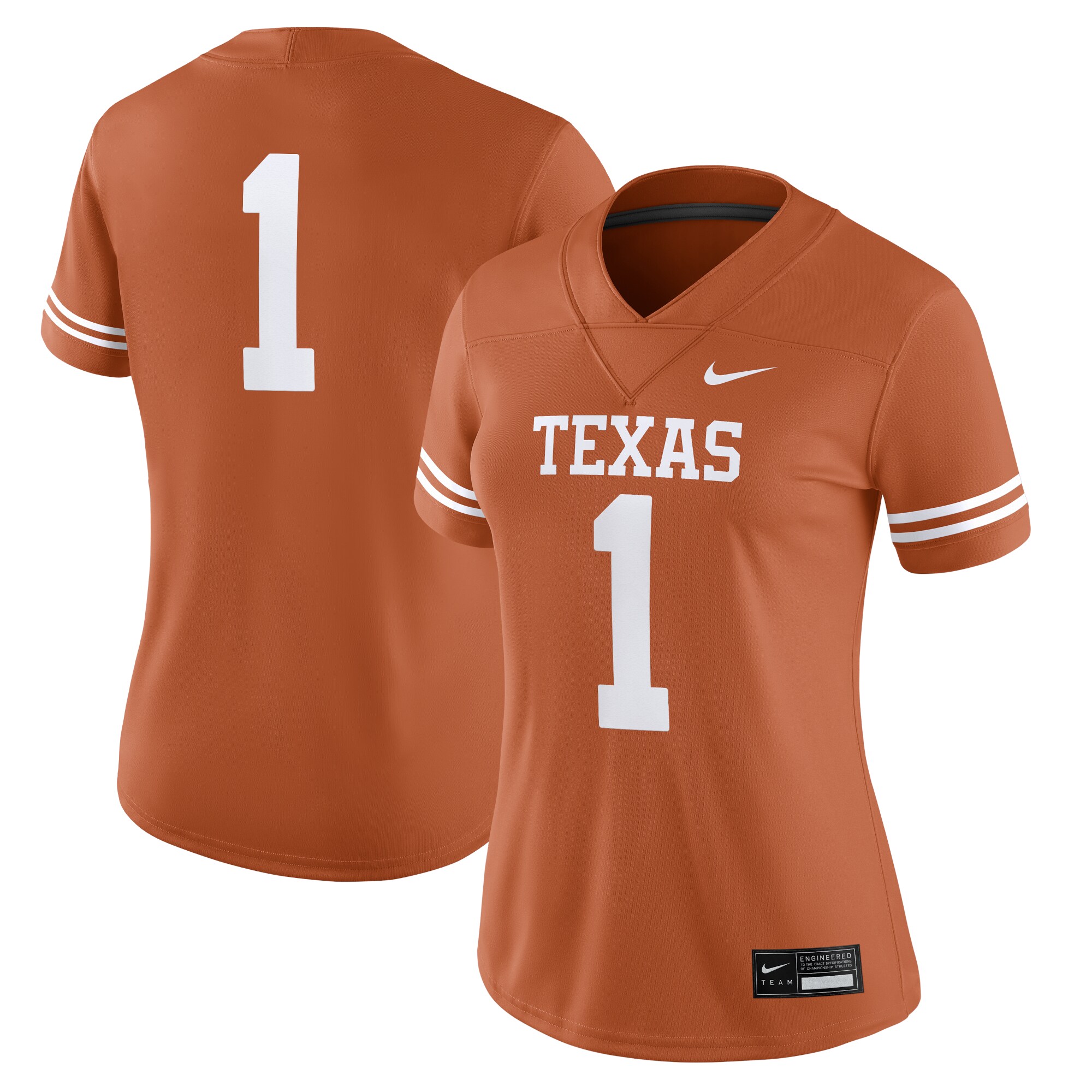 [DDG] Texas Longhorns Women's Game Jersey - Texas Orange
