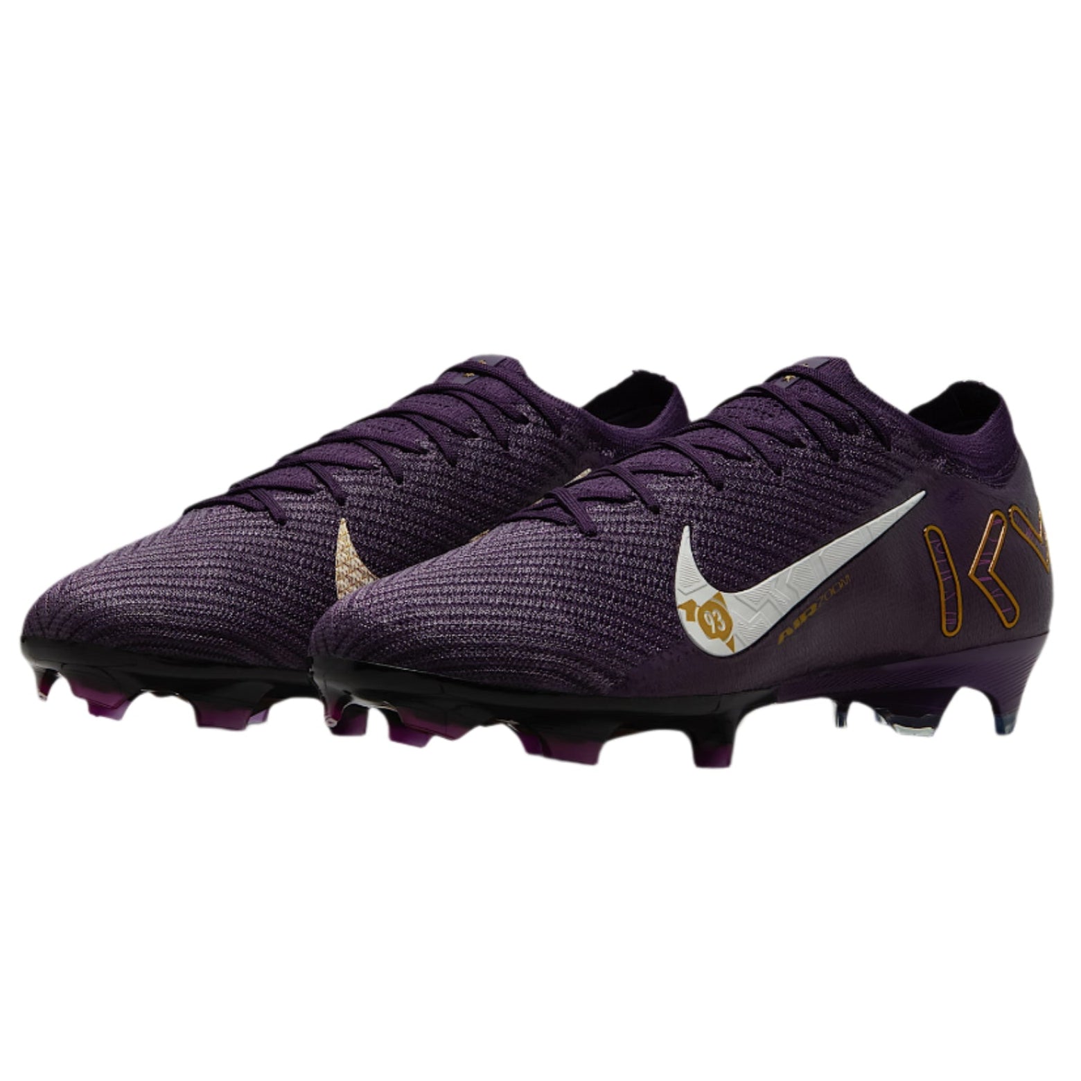 Nike Zoom Vapor 16 Elite Kylian Mbappe KM FG Soccer Cleats (Grand Purple/Pale Ivory)