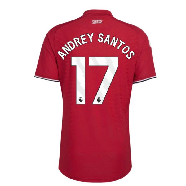 [JED] 2026-2027 Man Utd Authentic Home Shirt (Andrey Santos 17)