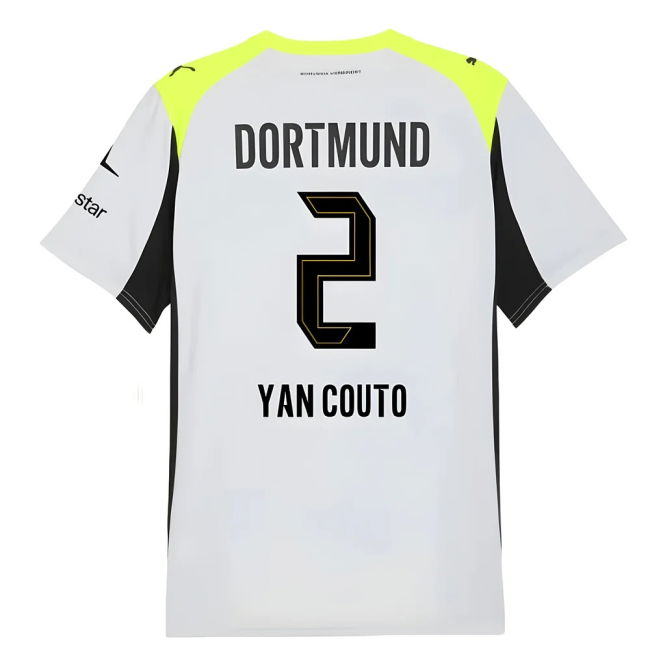 Borussia Dortmund Away Supporter Kit (Adults) (1)