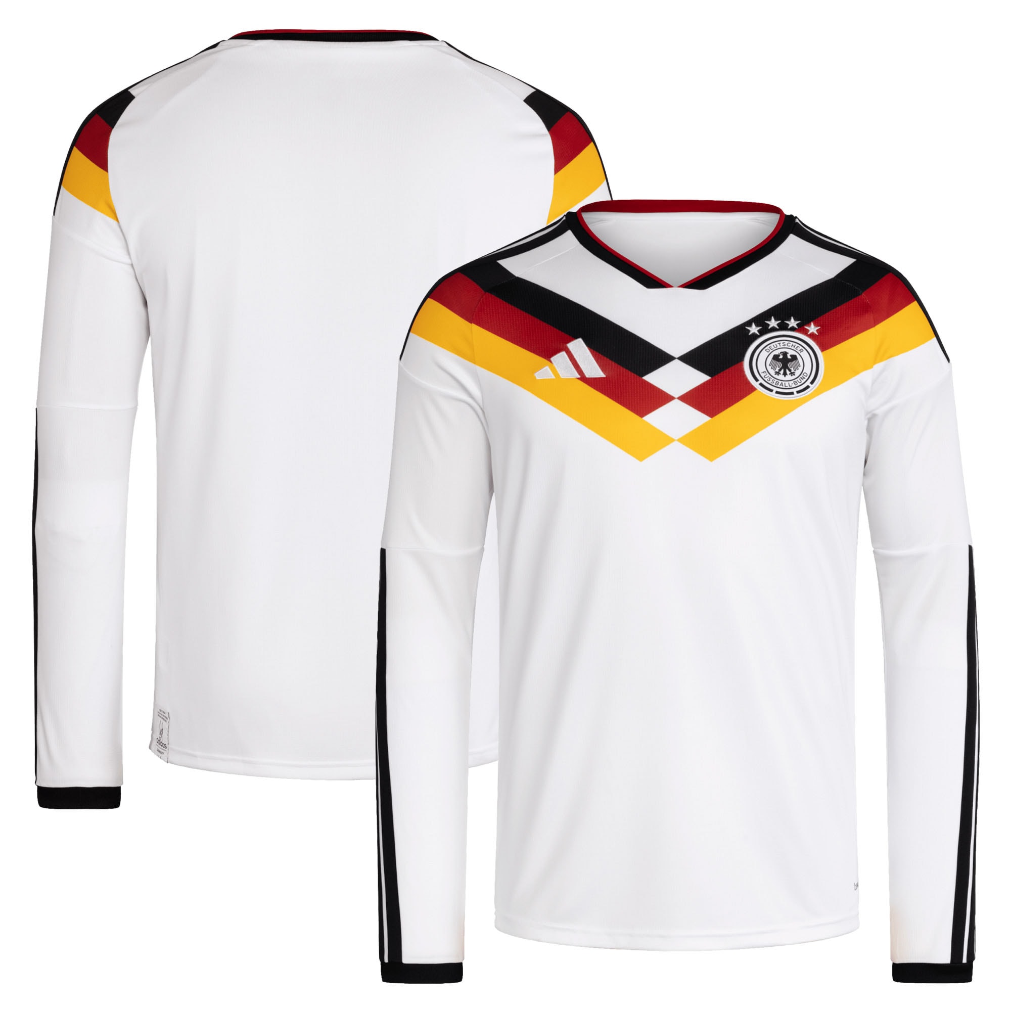 [JED] Youth Germany National Team 2026 Home Replica Long Sleeve Jersey - White