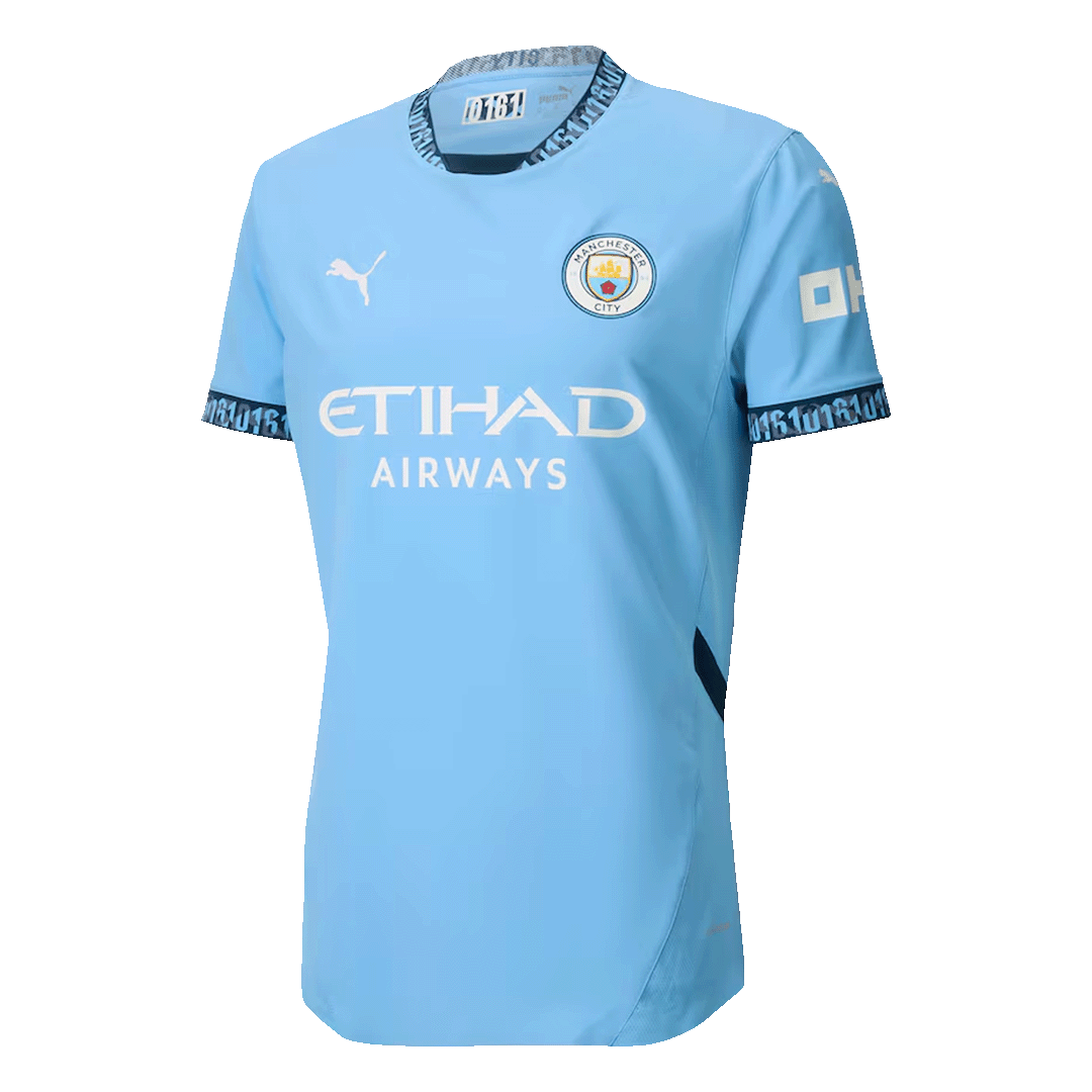 Player Version Manchester City Home Soccer Jersey 2024/25Authentic Kit