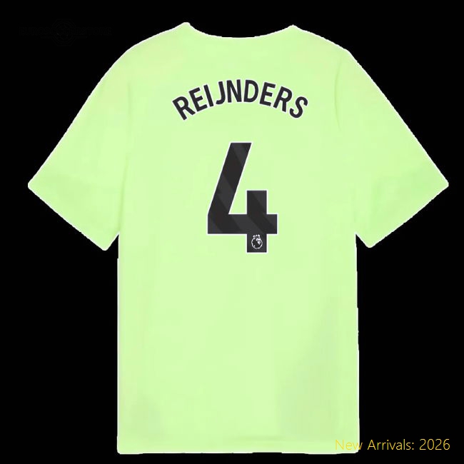 Man City Kids Gentle Reijnders Jersey 2025-2026 Stretchy