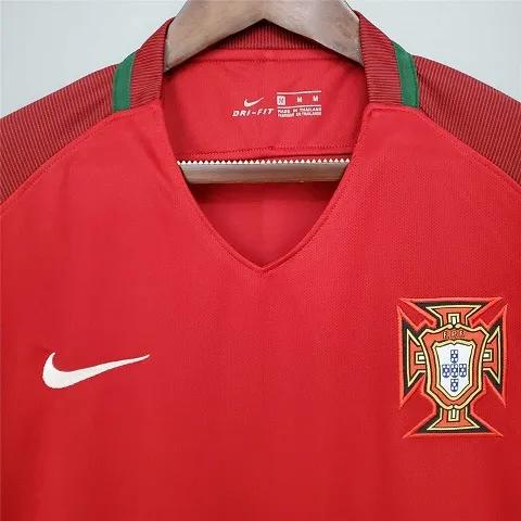 Premium 2016 Portugal Jersey Home Euro With Retro Design - Voyageurs