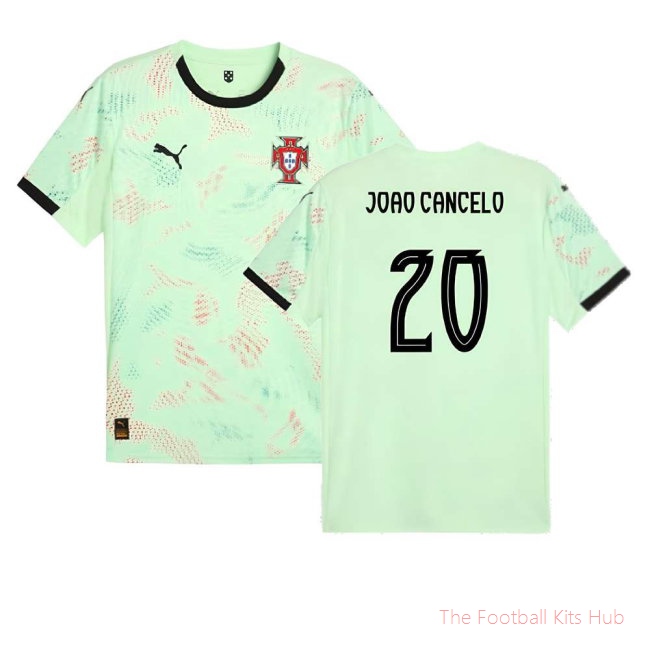 [LK] 2025/26 Portugal Womens Team Away Shirt (Unisex) (Joao Cancelo 20)