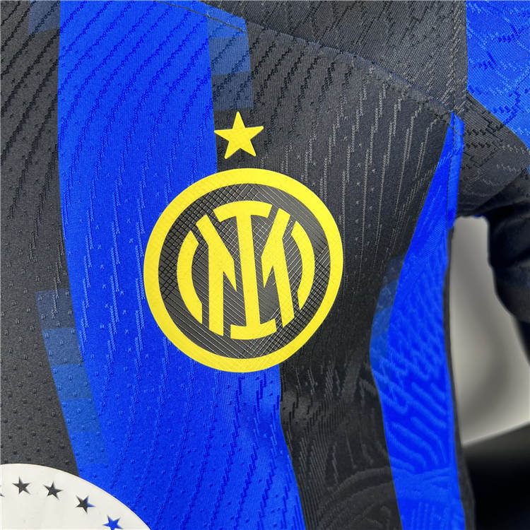 Breathable Inter Milan 2324 Home Blue Soccer Jersey Football Shirt