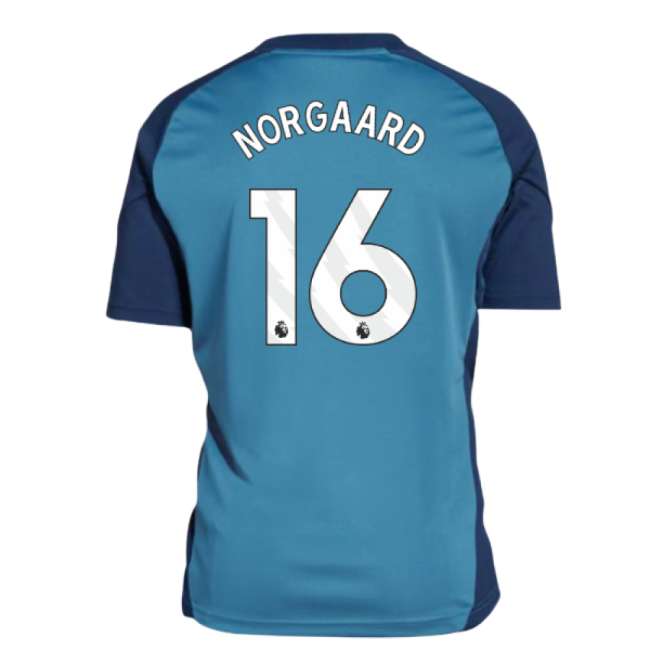 2025-2026 Arsenal Training Shirt (Blanch Blue) - Kids (Norgaard 16)...