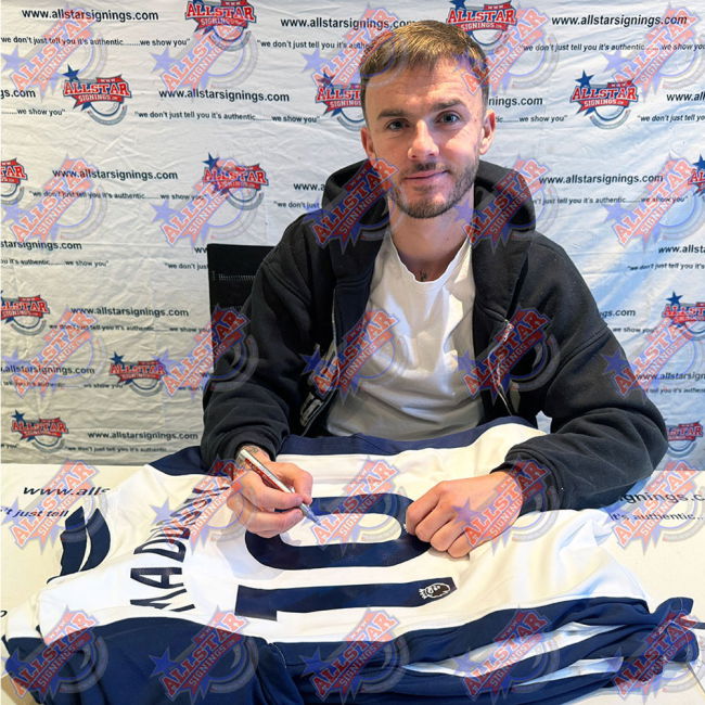 Tottenham Hotspur FC Maddison Signed Jersey (Framed)