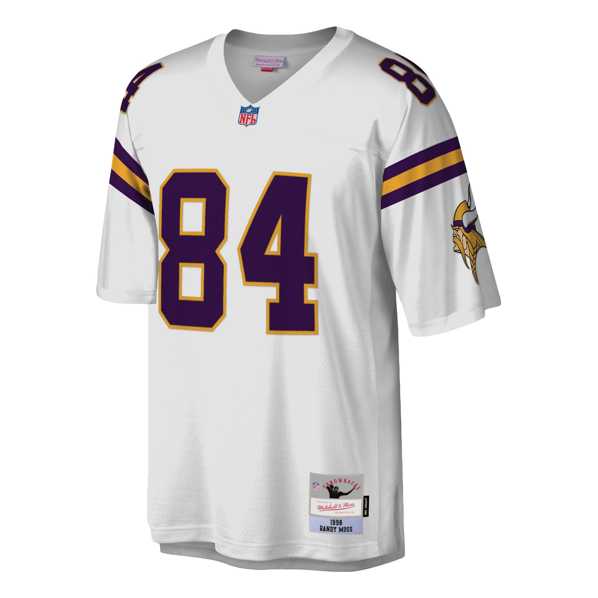 [SJH] Randy Moss Minnesota Vikings Legacy Replica Jersey - White