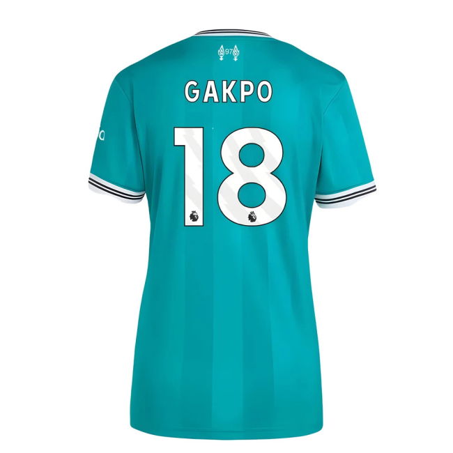 Womens 2025 Edition Liverpool Third Team Kit 2025-2026 (Gakpo 18)