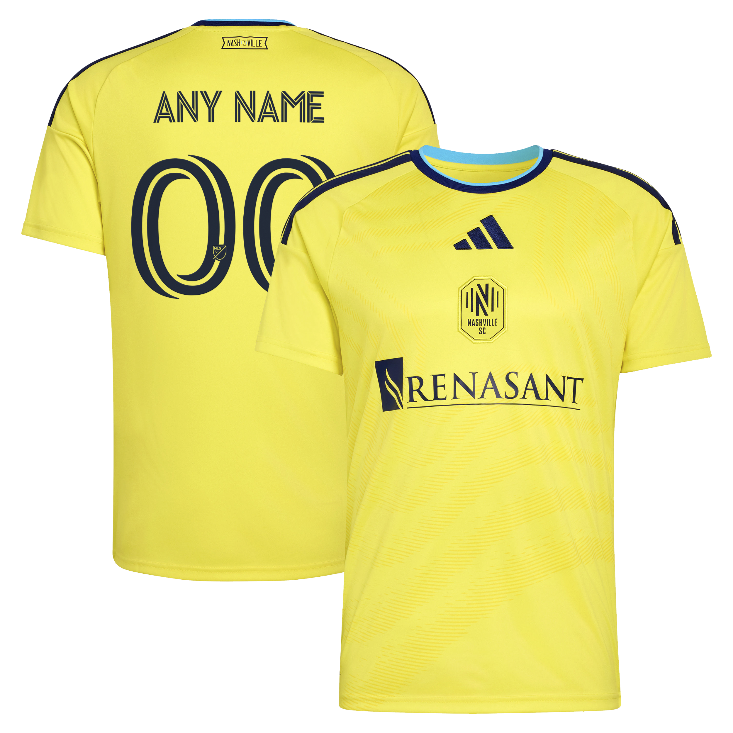 [SJH] Nashville SC 2026 The Reverb Kit Replica Custom Jersey - Yellow
