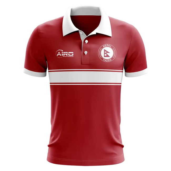 Limited-Edition Championship Nepal Concept Stripe Polo Shirt (Red)