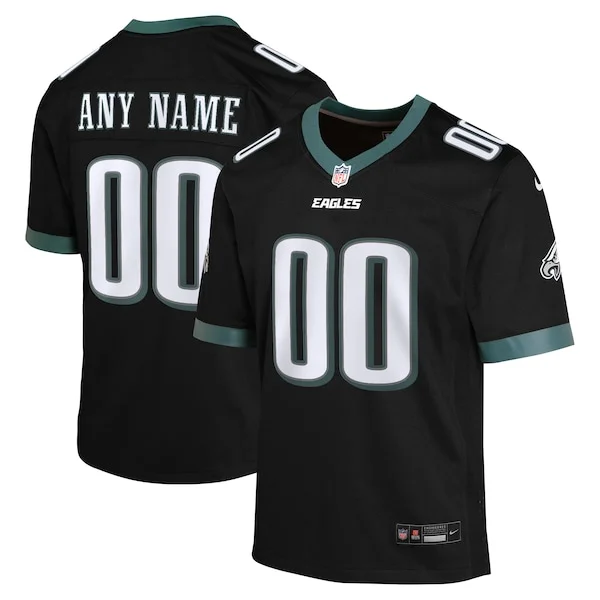 None Philadelphia Eagles Game Jersey - Black | NFL Player Jersey