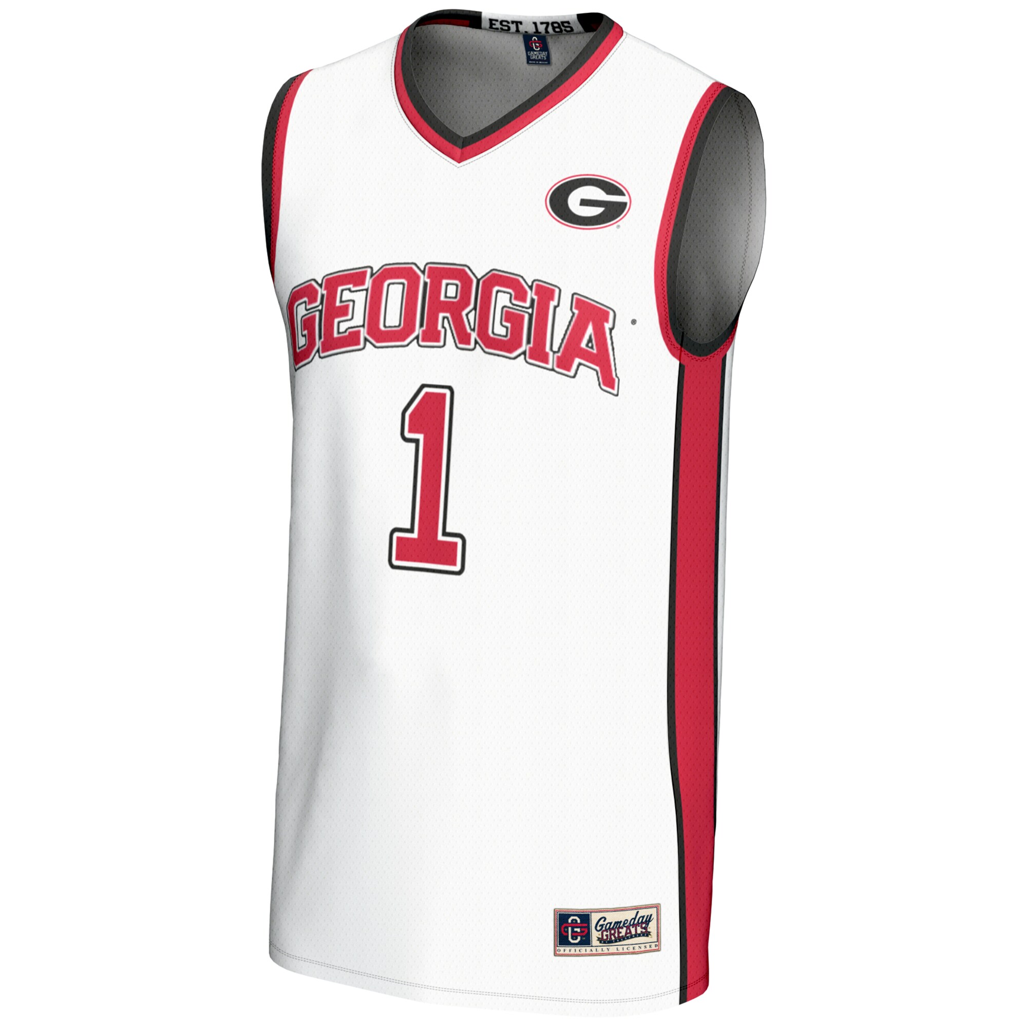 [NJP] Georgia Bulldogs GameDay Greats Youth Lightweight Basketball Jersey - White