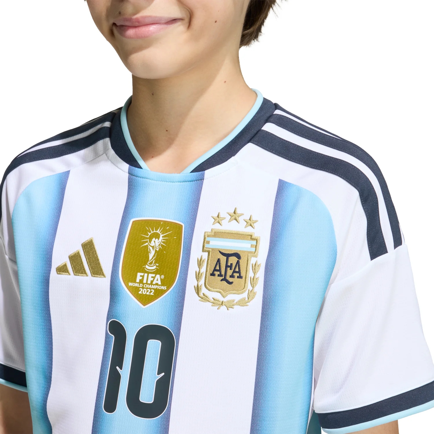 Argentina 2026 Messi Home Jersey - Youth | Climacool Football Shirt Kids World Champion Kit