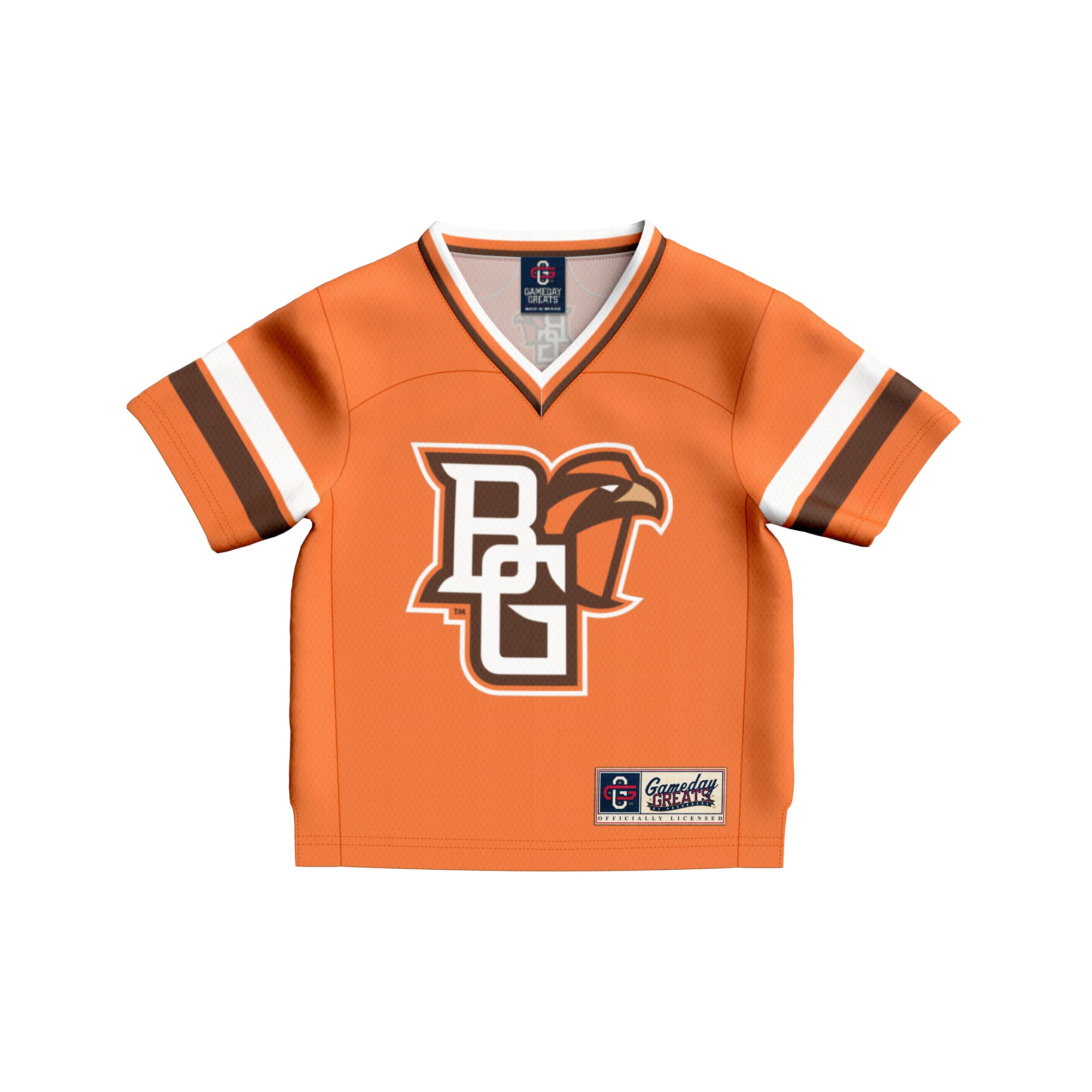 Infant #1 Orange Bowling Green St. Falcons Lightweight Collegiate Football Fashion Jersey