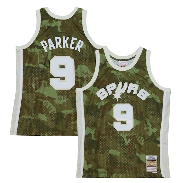 Tony Parker SAS Swingman Jersey - modern Basketball - Green game-day