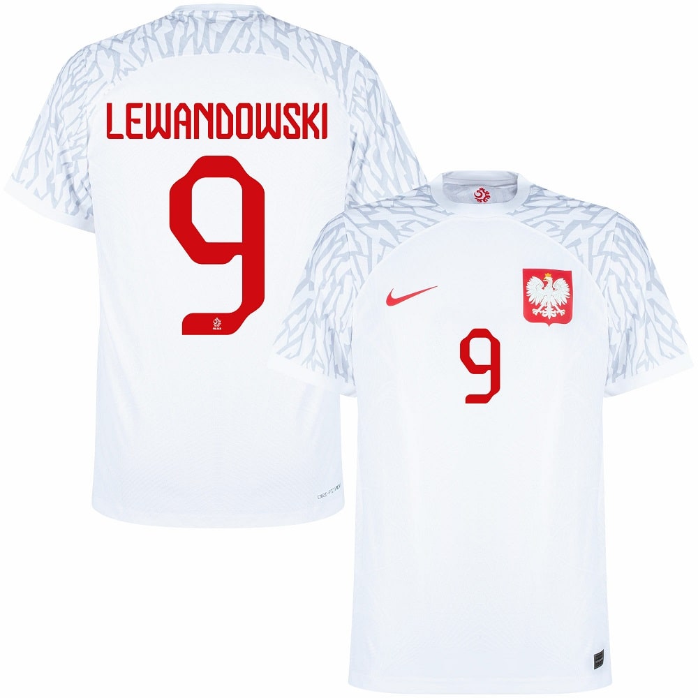 LEWANDOWSKI 2022 WORLD CUP POLAND HOME JERSEY