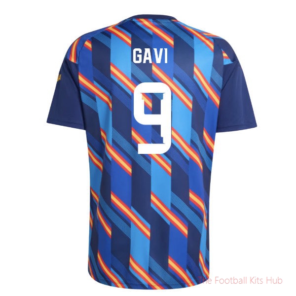 [SPK] 2026/27 Spain Home Pre-Match Shirt Dark Blue Gavi 9