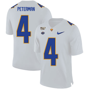 Men's None Nathan Peterman #4 authentic White 2024 moisture wicking