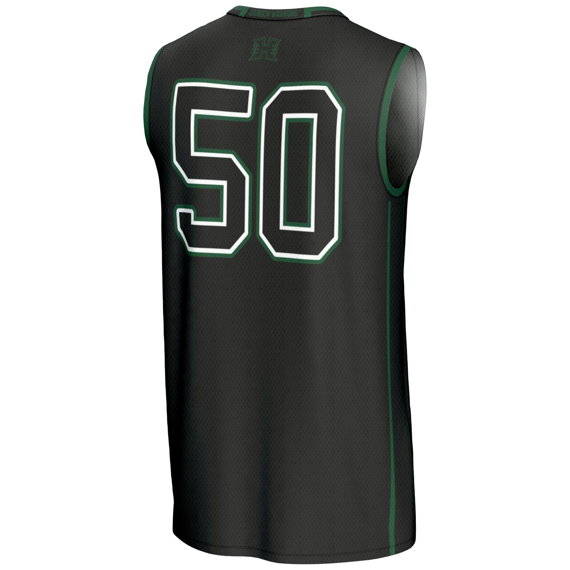 #50 Hawaii Rainbow Warriors GameDay Greats Youth Lightweight Basketball Jersey - Black