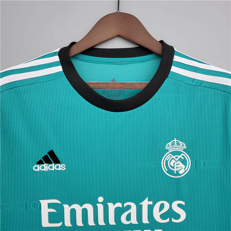 Moisture Wicking Real Madrid 21-22 Third Green Soccer Jersey Football