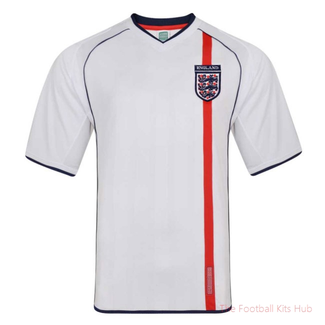 Men England 2002 Retro Football shirt UEFA Euro