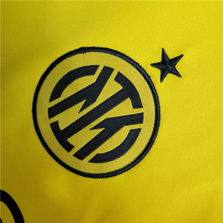 2223 Inter Milan Third Yellow Soccer Jersey Football Shirt - Official