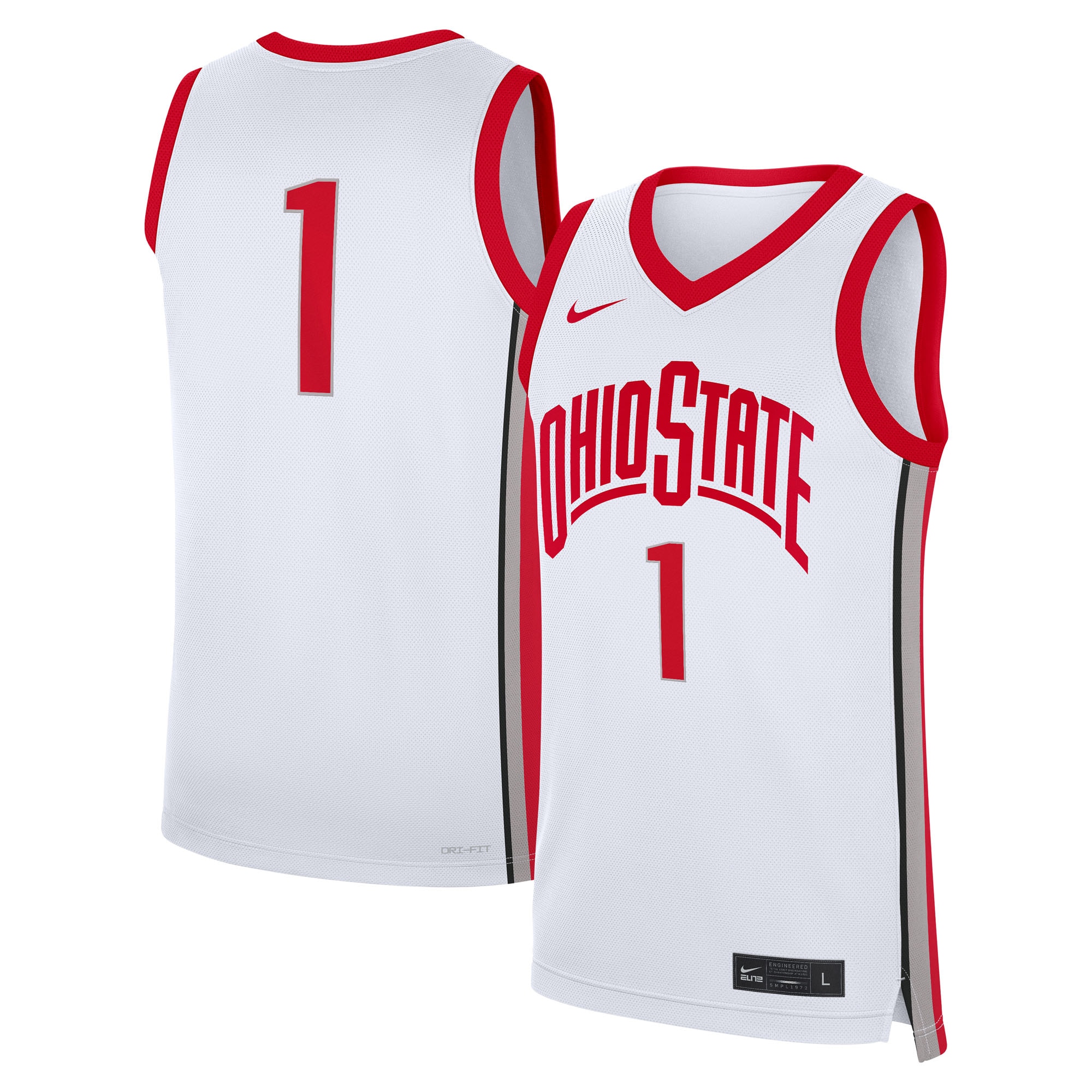 [NJP] Women's Ohio State Buckeyes Home Replica Jersey - White
