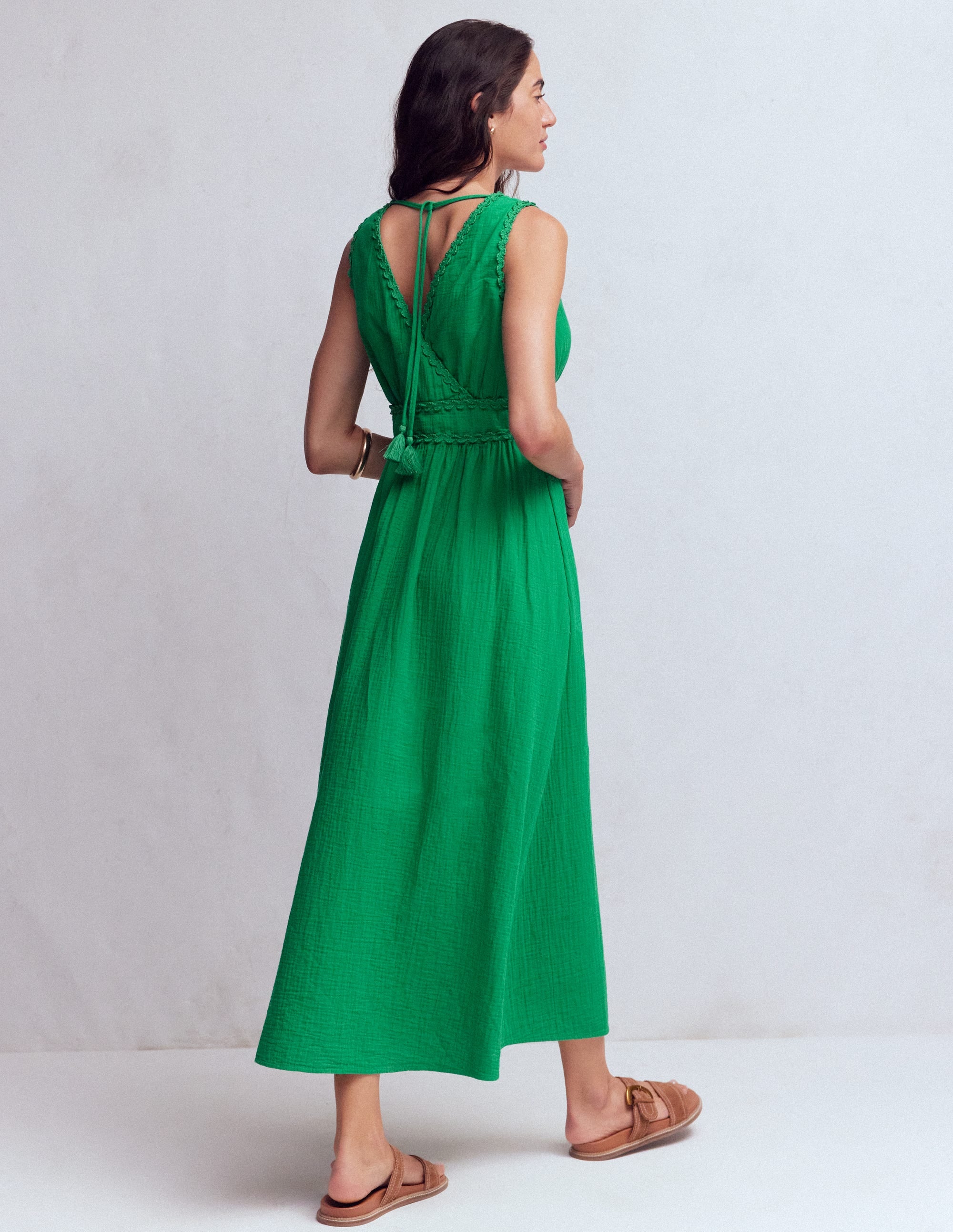 Lorna Trim Double Cloth Dress